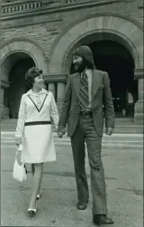  ??  ?? Anne Jones and son, Rory, after she was sworn in as regional chair of HamiltonWe­ntworth in 1973.