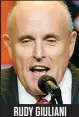  ??  ?? Rudy Giuliani Ex-maire