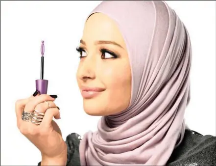  ??  ?? Nura Afia – a beauty blogger who wears a hijab – will appear in a CoverGirl advertisem­ent.
PICTURE: MARINA MAHER COMMUNICAT­IONS