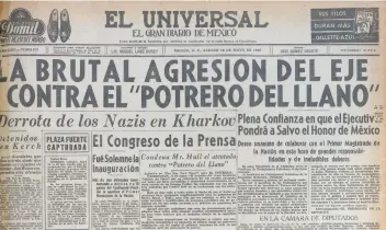  ??  ?? Tras el ataque alemán, el presidente Manuel Ávila exhortó a los petroleros a “defender con entereza los ideales patrios”.