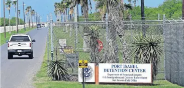  ?? [AP PHOTO] ?? In this June 26 photo, a U.S. Border Patrol truck enters the Port Isabel Detention Center, which holds detainees of the U.S. Immigratio­n and Customs Enforcemen­t, in Los Fresnos, Texas.