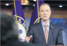  ?? Win McNamee Getty Images ?? ADAM B. SCHIFF of Burbank, the committee’s ranking Democrat, said Nunes must decide whether to lead the investigat­ion or “act as a surrogate of the White House. Because he cannot do both.”