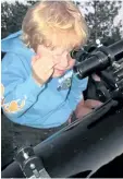  ?? SPECIAL TO POSTMEDIA NEWS ?? “Now, I can see it!” Viewing the night sky at a provincial park.