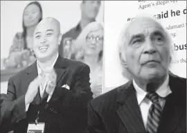  ?? Jeff Chiu
Associated Press ?? J. TONY SERRA, right, an eccentric, highly regarded lawyer with a lifetime distrust of government power, will defend Chow, left, when his federal trial begins.