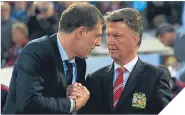  ??  ?? Slaven Bilic with Louis van Gaal.