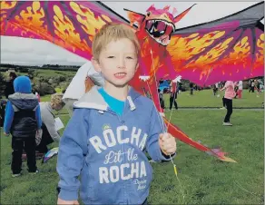  ??  ?? Richie McCarthy from Clondrohid at last year’s KiteFest.