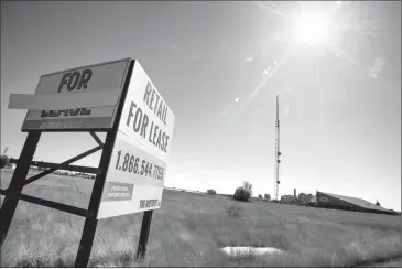  ?? Herald photo by Ian Martens ?? Developmen­t is set to begin soon on the vacant site along 28 Street North surroundin­g the Global Television building in the Churchill Industrial Park. @IMartensHe­rald