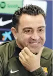  ?? ANSA ?? Il tecnico Xavi, 44 anni