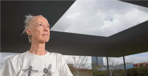  ?? Yi-Chin Lee / Staff photograph­er ?? Choreograp­her and dancer Karole Armitage has created a one-of-a-kind, site-specific dance to be performed at James Turrell’s “Twilight Epiphany” skyspace.