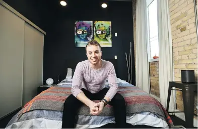  ?? JEFF WASSERMAN FOR NATIONAL POST ?? Jordan Whelan, 31, recently bought a loft in Toronto’s Leslievill­e neighbourh­ood. “I paid for this thing for basically a decade,” Whelan says of his frugality and “sweat equity” that went into home ownership.