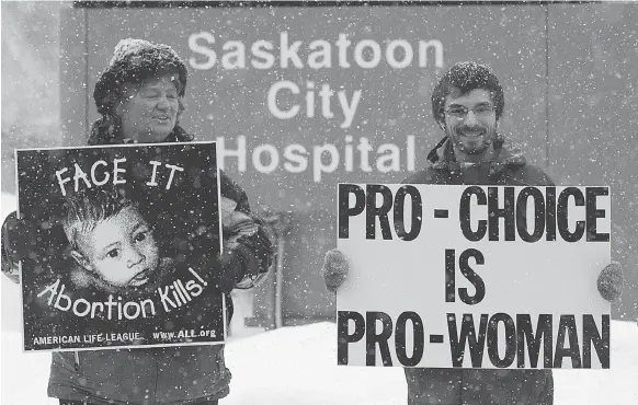  ?? GREG PENDER ?? With last year’s move to a single provincial health authority, Saskatchew­an is looking at provincewi­de policies on several issues, including access to abortion.
