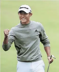  ?? SEAN M. HAFFEY/GETTY ?? PGA champion Collin Morikawa graduated from Cal just over 14 months ago.