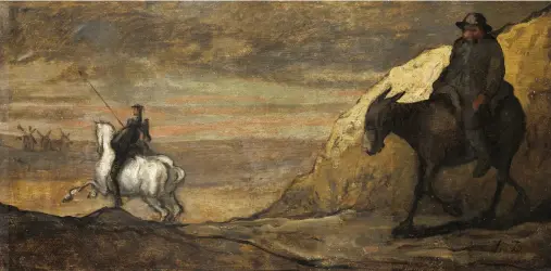  ??  ?? Don Quichotte et les moulins, Honoré Daumier, circa 1850, Art Institute of Chicago