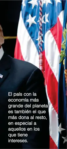  ?? FOTO REUTERS ?? El presidente de Estados Unidos, Donald Trump, ha reiterado en varias ocasiones que otros países “toman el dinero de su país”.