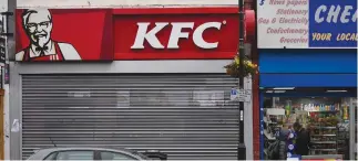  ??  ?? US fast food chain KFC said it had been forced to close many restaurant­s in Britain because of a new supplier failing to deliver chicken in time, generating some tongue-in-cheek outrage on Twitter. (AFP)