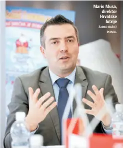  ?? ŽARKO BAŠIĆ/ PIXSELL ?? Mario Musa, direktor Hrvatske lutrije