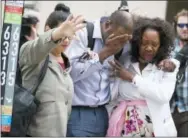  ?? ELIZABETH FLORES — THE ASSOCIATED PRESS ?? Family and friends of Valerie Castile and Philando Castile walked out of the courthouse after Jeronimo Yanez was found not guilty on all counts in the shooting death of Philando Castile, Friday in St. Paul, St. Paul, Minn.