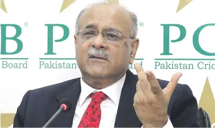  ?? Picture: AFP ?? FALLING ON HIS SWORD. Pakistani cricket boss Najam Sethi (above) resigned in the wake of Imran Khan becoming the country’s newly-elected Prime Minister.