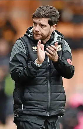 ?? ?? UPBEAT: Darrell Clarke says his Port Vale players will respond.