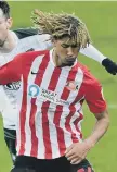  ??  ?? Sunderland youngster Dion Sanderson.