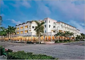  ?? CONTRIBUTE­D BY SARGENT PHOTOGRAPH­Y ?? The Seagate Hotel & Spa on Atlantic Avenue is in the heart of downtown Delray Beach. Florida residents cansave 10 percent off their stay and receive a $50 travel credit through
Sept. 30.