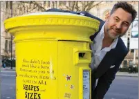  ?? Picture: Paul Davey/royal Mail/pa ?? Children’s author David Walliams beside a special post box outside London’s Natural History Museum