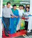  ??  ?? The ceremonial opening of the Agarapatha­na Vocational Training Centre