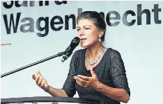  ?? Foto: imago/mario JAHN ?? Unzufriede­ne Parteigrün­derin: Sahra Wagenknech­t findet, das BSW habe sich vor allem in Thüringen „über den Tisch ziehen lassen“.