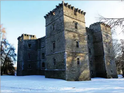  ??  ?? Kanturk Castle in the snow. Image courtesy of Ellen O’Sullivan.