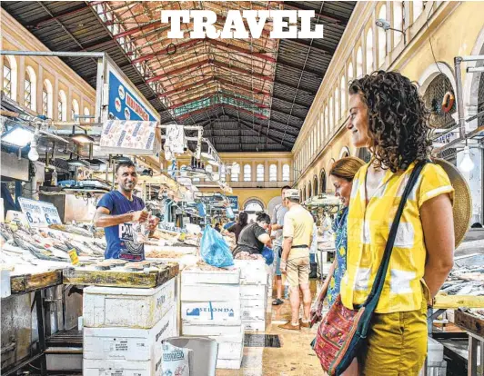  ?? STEPHEN HILTNER THE NEW YORK TIMES ?? Varvakios, the main central market in Athens. It was there, at a diner, where food writer Michael Ruhlman was led to discover some traditiona­l Greek dishes.