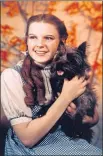  ??  ?? Judy Garland (and Toto too) in The Wizard of Oz