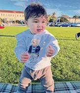  ?? Courtesy of Ivan Matkovic ?? Senna Matkovic, 10 months, was found to have fentanyl in his system in hospital tests. His father said he apparently ingested the drug at a Marina district playground and was revived by the overdose medication Narcan.