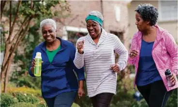  ??  ?? Older women can reduce their risk of cardiovasc­ular disease by getting up and moving around more, according to new research.