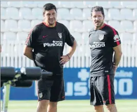  ?? FOTO: ATLÉTICO ?? Germán Burgos separará su camino del de Diego Pablo Simeone