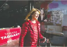  ?? GERRY KaHRMANN ?? Tamara Taggart says her campaign has knocked on 60,000 doors and residents are ready for a new voice in Ottawa.