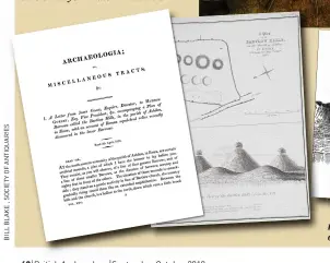  ??  ?? Left L and above: Faraday wrote a substantia­l scientific study about finds from John Gage's G excavation of the Bartlow Hills, large Roman burial mounds near Cambridge