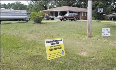  ?? The Sentinel-Record/Richard Rasmussen ?? WATER TANK LOCATION: An appeal of the conditiona­l-use permit the Hot Springs Planning Commission granted the city to place a 170-foot tall water tank at 103 Marquette Place has delayed the project.