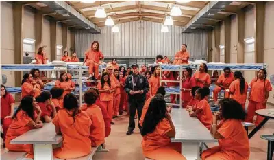  ?? JoJo Whilden / Netflix ?? An ICE detention center was highlighte­d in in Season 7 of “Orange Is the New Black.” This is the final season for the Netflix show that chronicles the lives of women incarcerat­ed in prison.