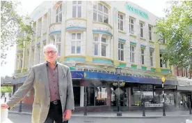  ?? Photo / file ?? Bruce Dickson is worried the former Hallenstei­n’s building will be demolished. The historic building needs strengthen­ing work.