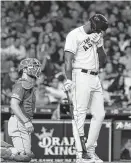  ?? Karen Warren / Staff photograph­er ?? Designated hitter Yordan Alvarez is fighting a 1 for 15 slump that came at the end of his brilliant rookie season.