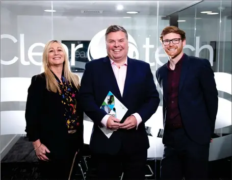  ?? Photograph: Martin Shields ?? „ Left to right, Finance Director Gillian Sleigh, Jim Mcguigan and Operations Director Jack Doak