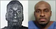  ?? MDOC VIA AP ?? This combinatio­n of photos made available by the Michigan Department of Correction­s shows a younger Bobby Hines and in November 2015. When he was 15, just out of eighth grade, he was in court answering for his role in the murder of a man over a...