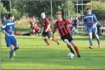  ??  ?? Barra on the attack during the final against Mallaig.