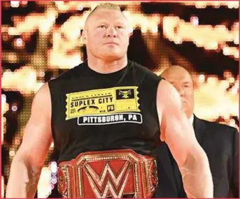  ??  ?? Brock Lesnar