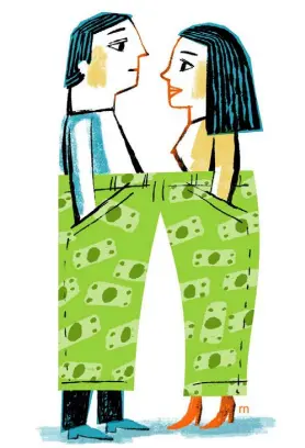  ?? Robert Neubecker, © The New York Times Co. ?? Whether you’re newlyweds or not, your marriage can only benefit from a better balance that eases the financial stress on both of you.