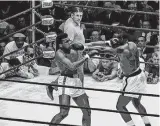  ?? REUTERS/MIAMI HERALD/HISTORY MIAMI ?? Clay versus Liston. ‘Bailando como uma borboleta e picando como abelha’