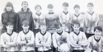  ??  ?? Fleetwood Hesketh Juniors football team in Southport on January 26, 1983