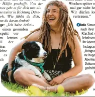  ??  ?? OInfo Simone Hage wird nach ihrer Reise für K!ar.Text von ihren Er lebnissen berichten. Ihr könnt ihr auch auf Instagram folgen: „fotografie_simo ne.hage“. Über ihr Abenteuer wird ein Dokumentar­film gedreht: „Magie der Wildpfer de“. Die Premie re ist im No vember.