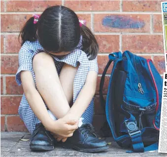  ??  ?? Bullying at school can lead to anxiety, depression and even suicidal thoughts.