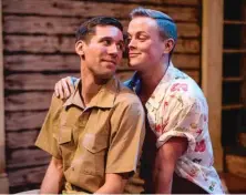  ?? | PAUL GOYETTE PHOTOS ?? Matthew Huston ( left) and John Marshall Jr. in “Yank! A WWII Love Story!” at Pride Arts Center.